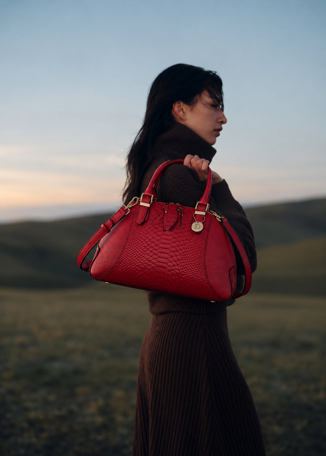 Sac à main Séverine — cuir d'agneau souple qui tombe sans raidir — Deveaux Paris