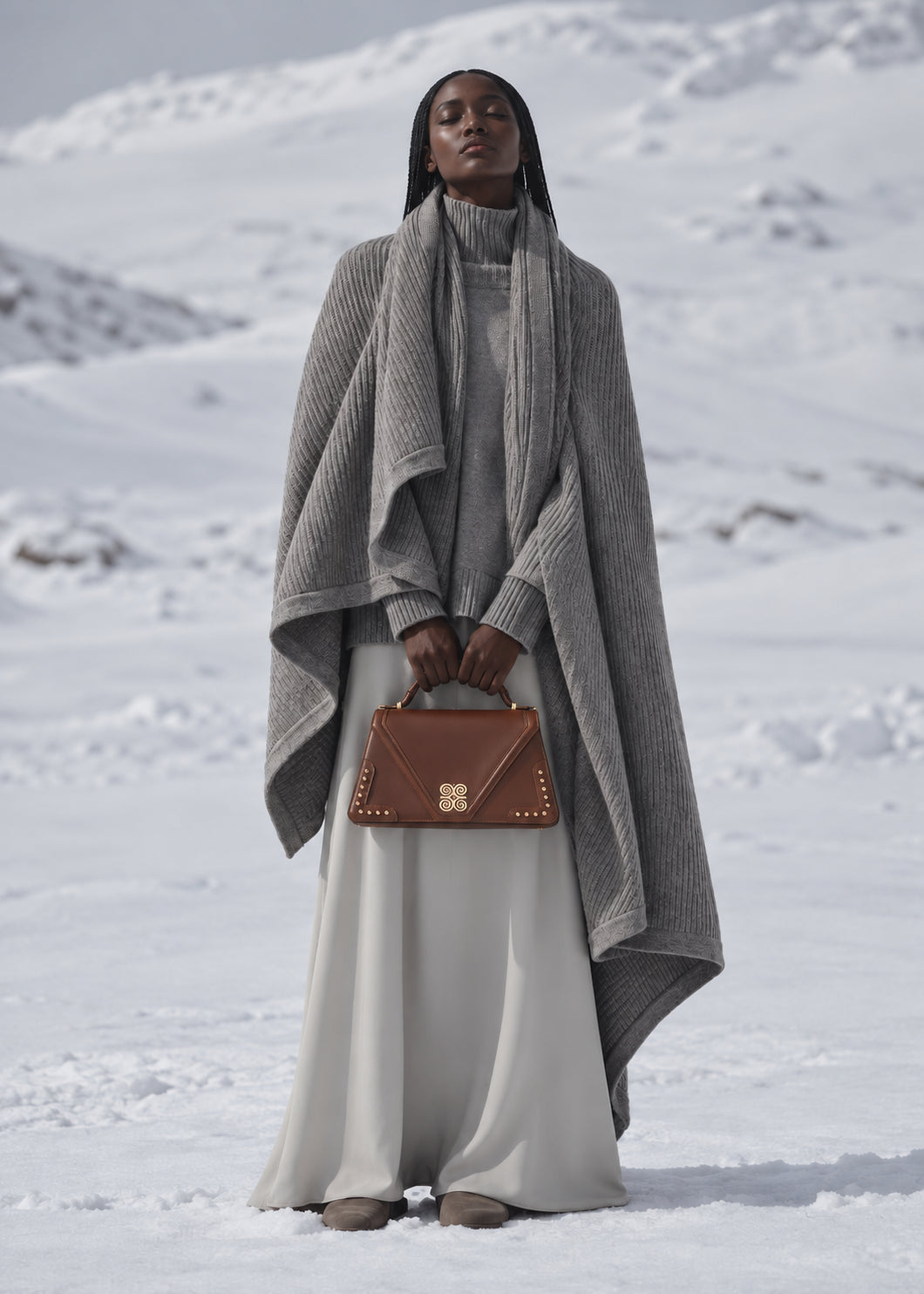 Sac à main Adinkra — cuir véritable clouté, six coloris — Deveaux Paris