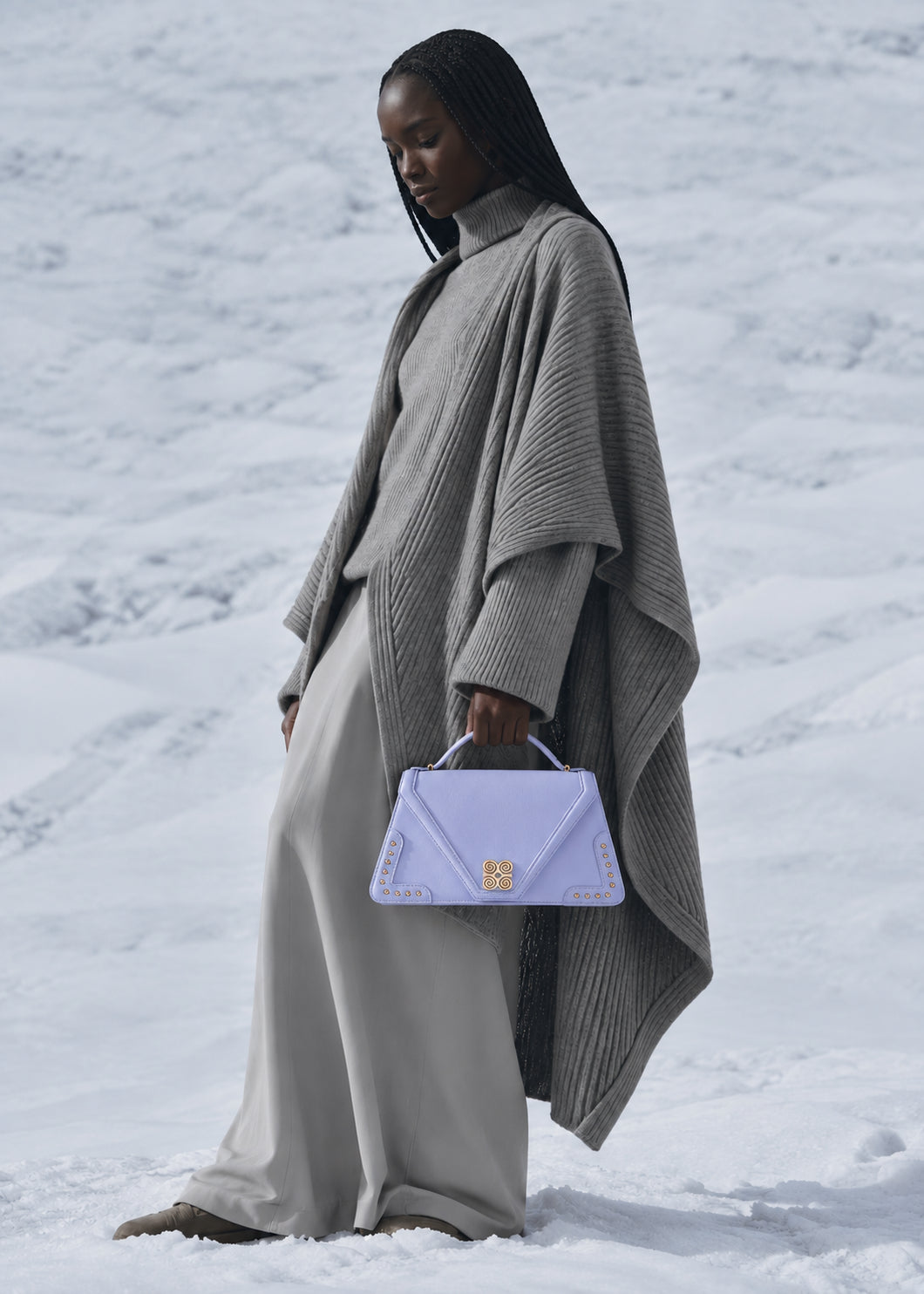 Sac à main Adinkra — motifs inspirés des symboles akan — Deveaux Paris