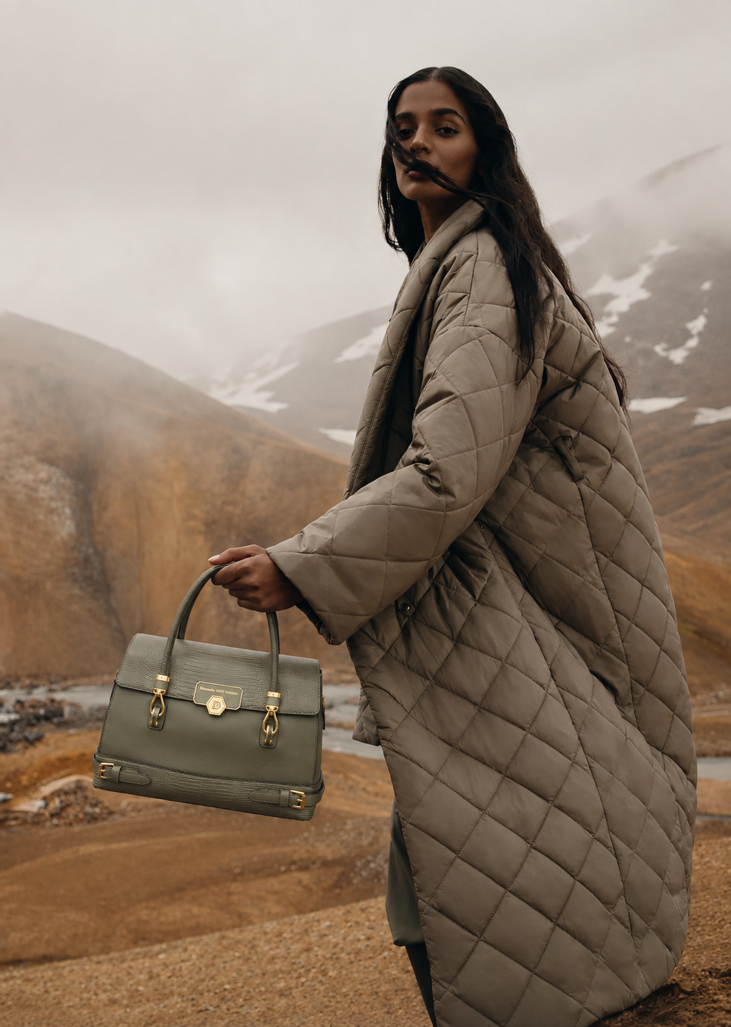 Sac à main Manuella — cuir véritable en teintes végétales — Deveaux Paris