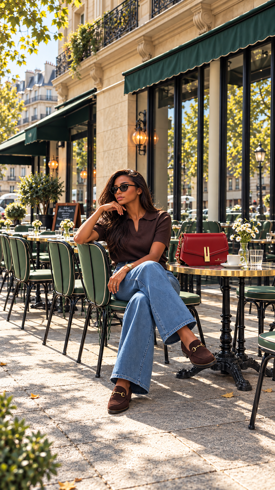 Photographie de mode sur une terrasse ensoleillée à Paris — Deveaux Paris