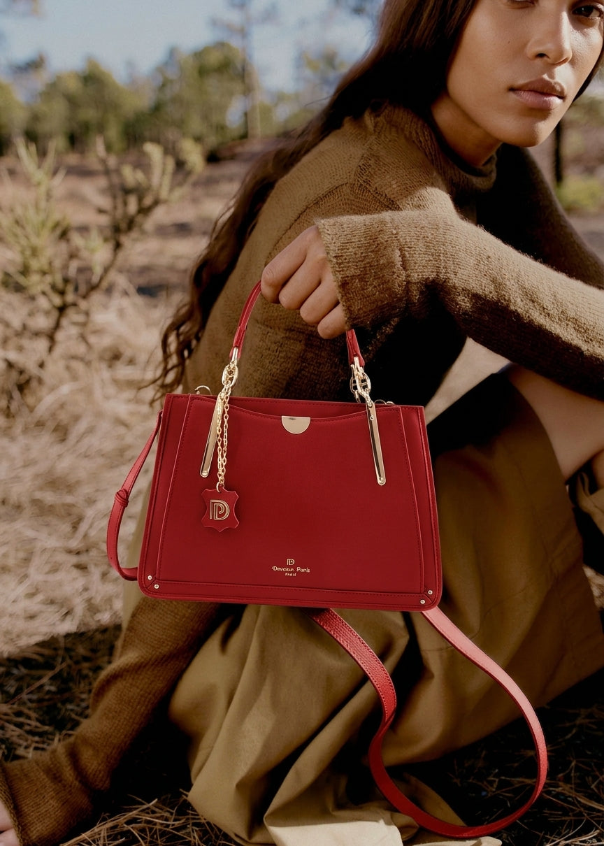 Sac à main Naomi — cabas en cuir qui tient sa forme sans armature — Deveaux Paris